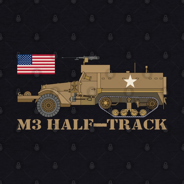 M3 Half-track WW2 American Army American APC by Battlefields